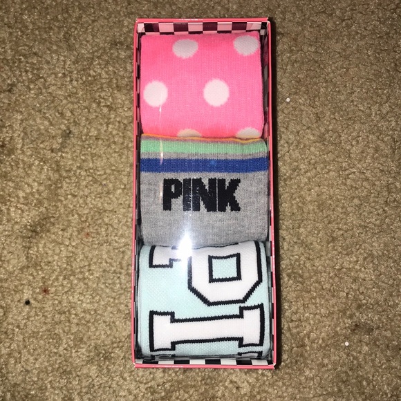 PINK VS 3 pack of socks - Picture 1 of 2